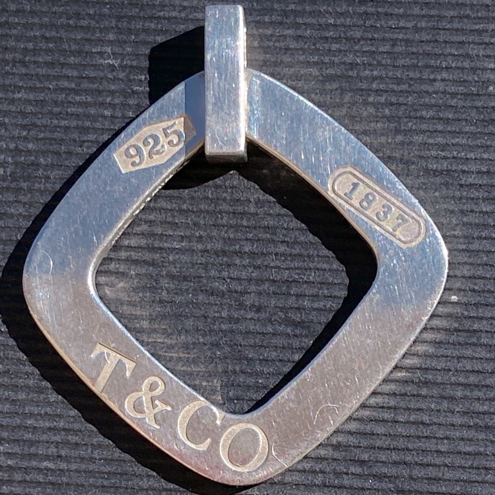 Tiffany & Co Sterling Silver 1837 Pendant